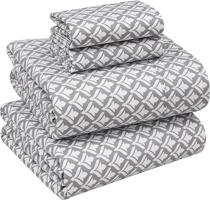 Next-Generation RUVANTI Cotton Sheets – Full Size Percale Bedding Cooling amp Breathable Floral Design Durable with a Crisp Soft amp Comfortable Feel 16 quot Deep Pocket 4-Piece Set Idiomatic Expression Recyclable