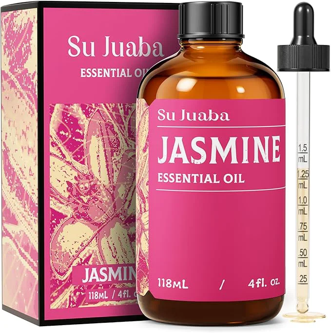 Flexible SU JUABA Jasmine Essential Oil 4 Oz Pure Natural Aromatherapy Oil Authentic
