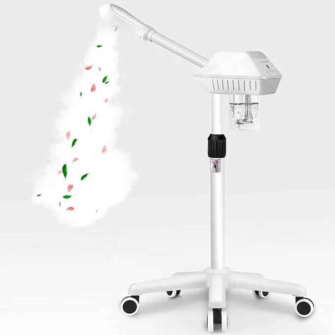 Fashionable Professional Facial Steamer Face Steamer on Wheels SPA Ozone Steamer Organic