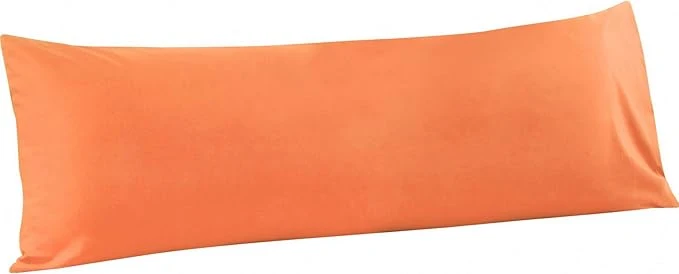 First-Class FLXXIE Body Pillow Cover – Super Soft Microfiber 20×54 Body Pillow Case – Envelope Closure Wrinkle Stain Resistant 20×54 Long Pillowcase Orange Elite