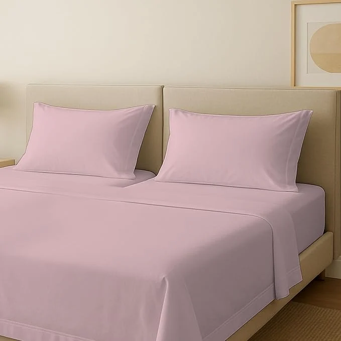 Carefully Designed Carressa Linen Egyptian Cotton Split King Sheets Sets for Adjustable Bed – 600 Thread Count 5 PC Top Split King Sheets 16 quot Deep Pocket Soft Cooling Sheets for Split King Adjustable Bed – Blush Trusted