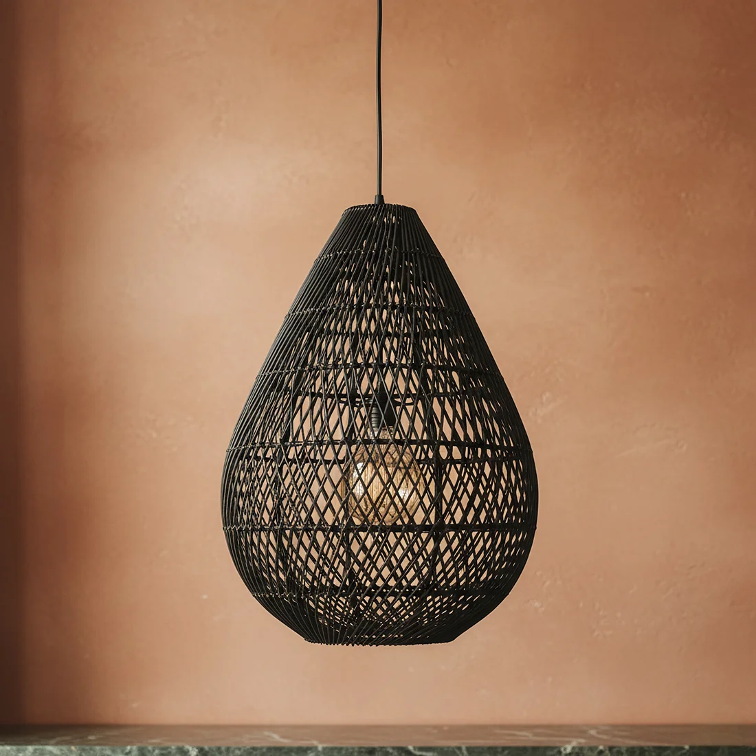 Environmentally Friendly Maze hanglamp Drop zwart Fine Crafted