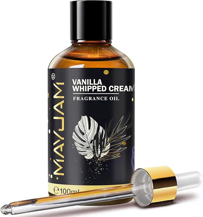 Advanced Vanilla Whipped Cream Fragrance Oil Essential Oil MAYJAM 3.38FL.OZ Vanilla Easy-to-Use