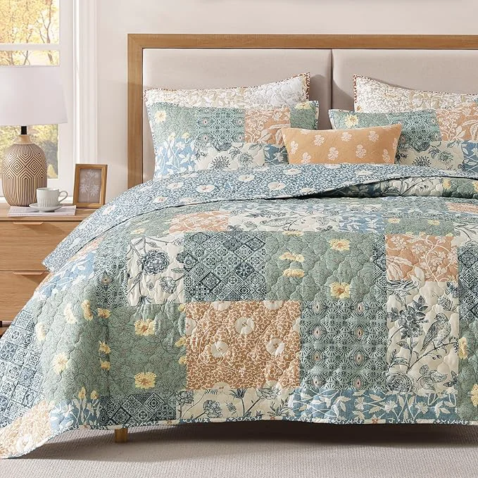 Trendy CASAAGUSTO Queen Quilt Set Environmentally Friendly