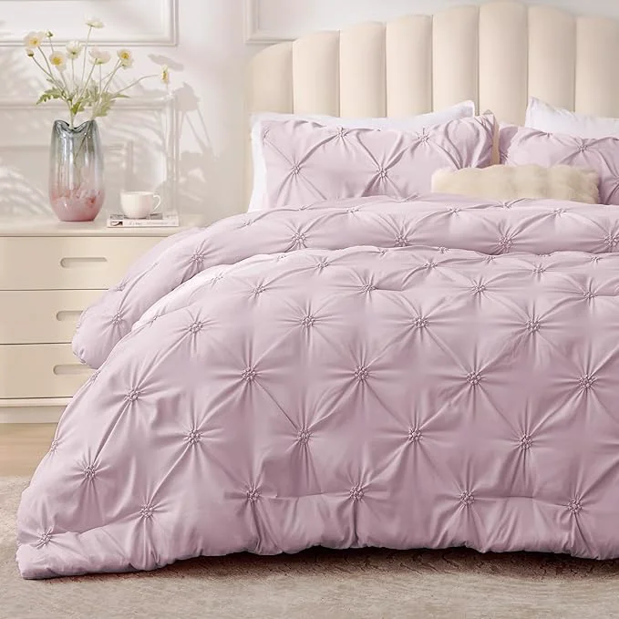 Effective BEDELITE Light Purple Queen Comforter Set Selected
