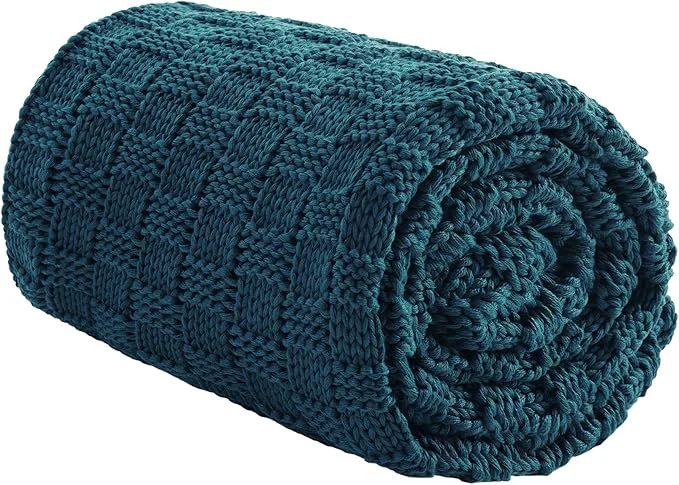 Specialty Knitted Weighted Blanket for Adult No Beads Heavy Blanket 50 x 60” 7lbs Fast