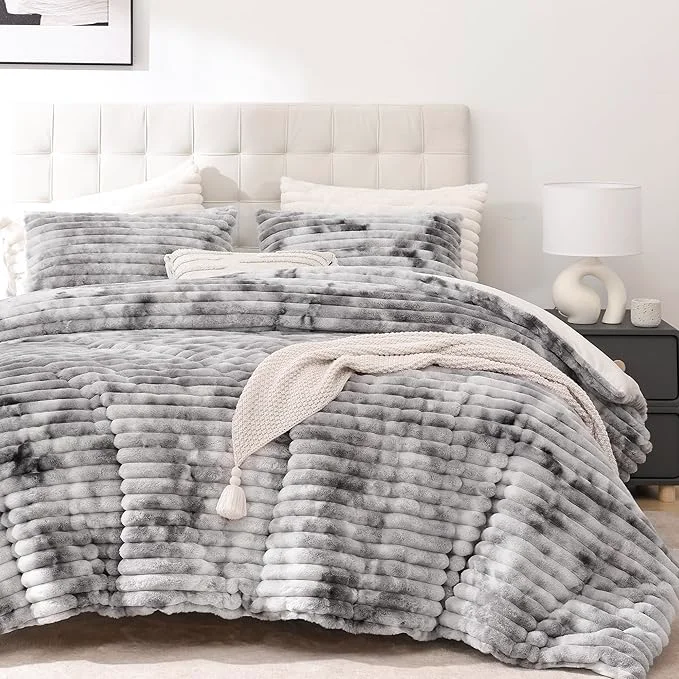 High-End Smoofy Fluffy Twin Comforter Sets 2 Pieces Elegant