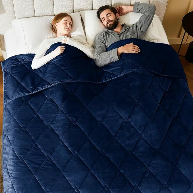 Breathable L’AGRATY Queen King Size Weighted Blanket Elegant