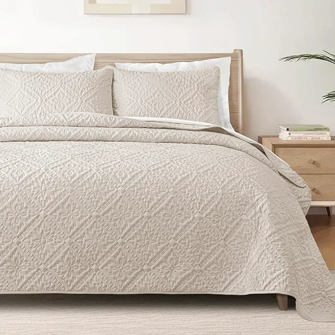 Green Exclusivo Mezcla Queen Quilt Bedding Set Lightweight Soft Bedspreads Coverlets Selected