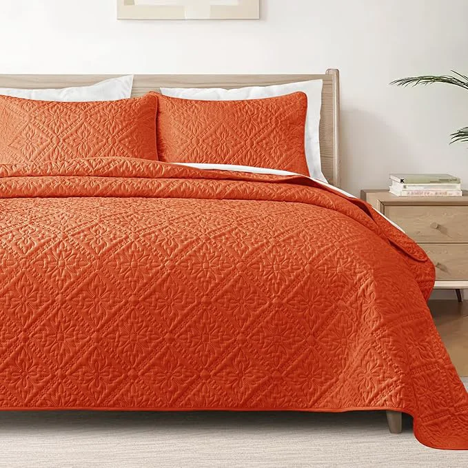 First-Class Exclusivo Mezcla King Quilt Bedding Set Lightweight Soft Bedspreads Coverlets Breathable