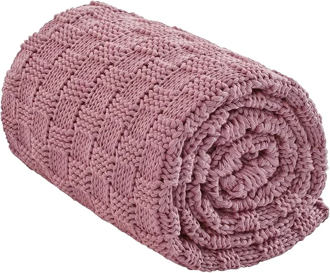 Quality Knitted Weighted Blanket for Adult No Beads Heavy Blanket 48 x 72” 15lbs Casual