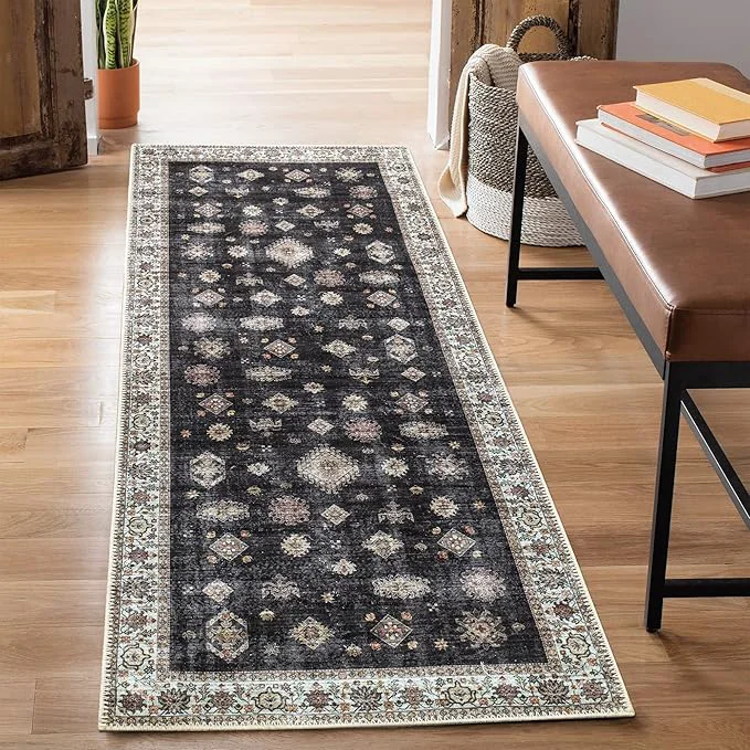 Safe Bloom Rugs Washable Non-Slip 10 ft Runner Smart