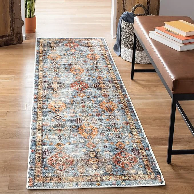 Easy-to-Use Bloom Rugs Washable Non-Slip 7 ft Runner Elite
