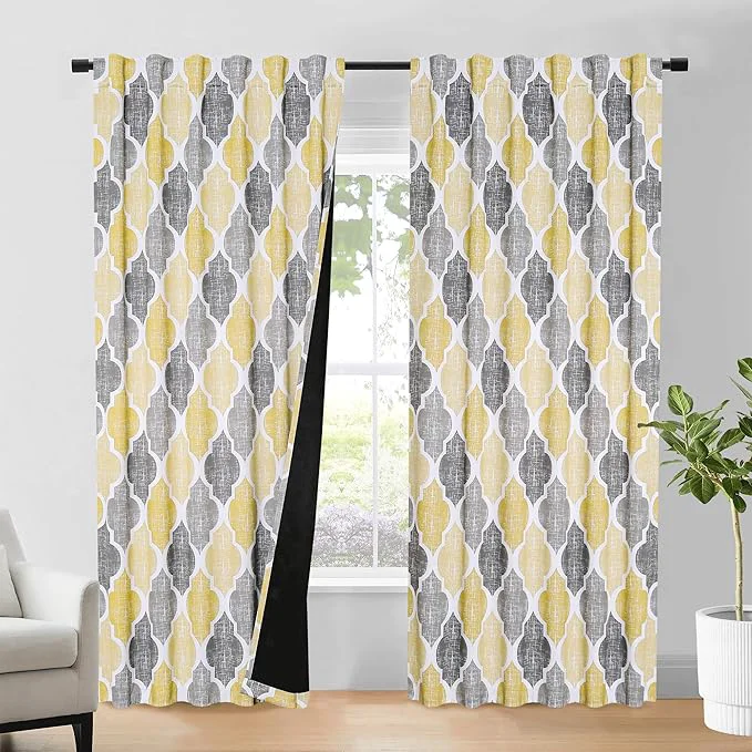 Easy-to-Use Beauoop Blackout Curtains 96 Inches Long 2 Panels Premium