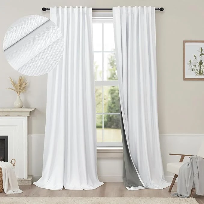 Stylish Room Divider Curtains 12ft Extra Long Blackout Curtains Reliable