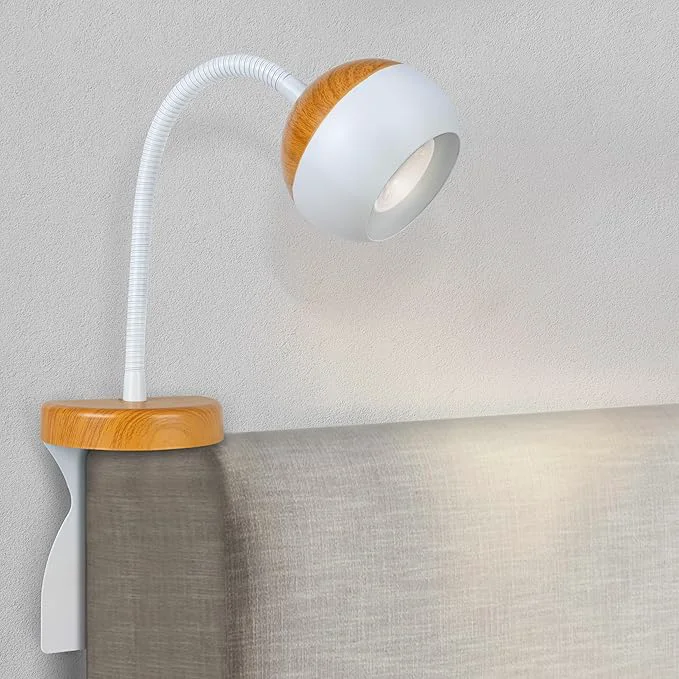 Elite Solfres Patented Innovative Design Headboard Reading Light. No Drilling Book Advanced