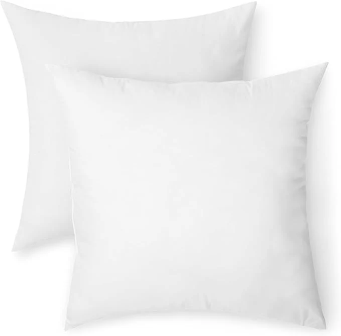 Contemporary Amazon Basics Square Hypoallergenic Pillow Insert Sofa Bed Couch Decorative Exceptional