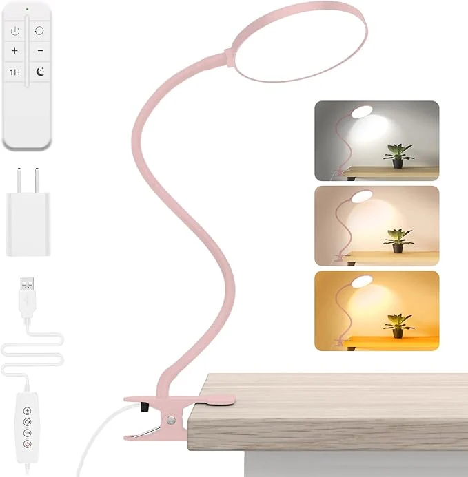 Artisan Reading Light with Remote LED Desk Lamp Clip on RA 95 Dimmable Flexible Next-Generation