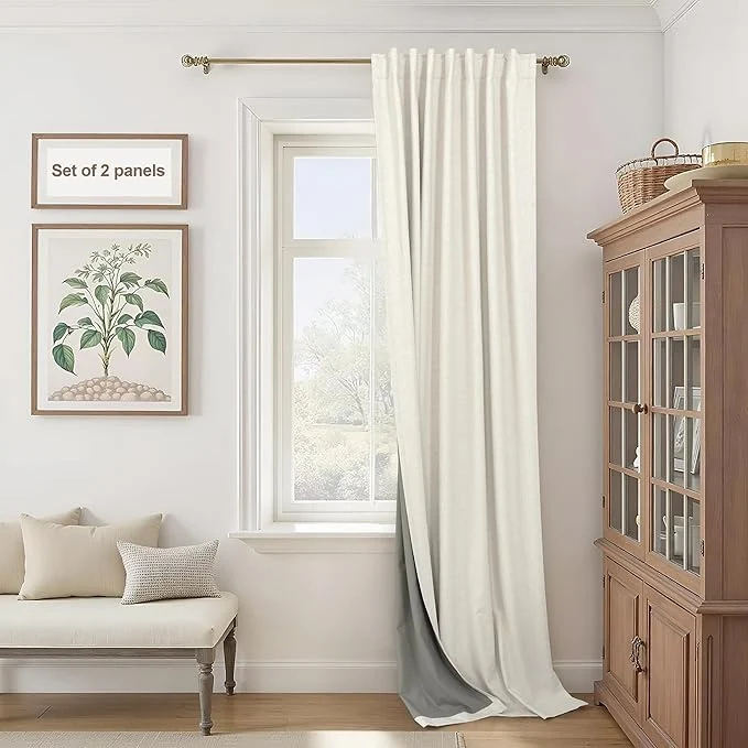Next-Generation Extra Wide 70 Inch Blackout Curtains 96 Inches Long Casual