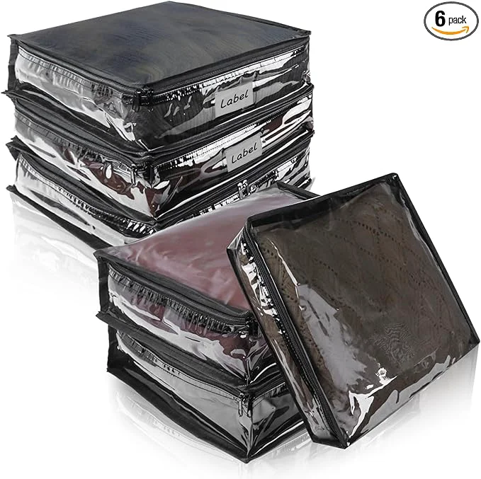 Reusable Clear Zippered Storage Bags Plastic Sweater Storage Bags Advanced