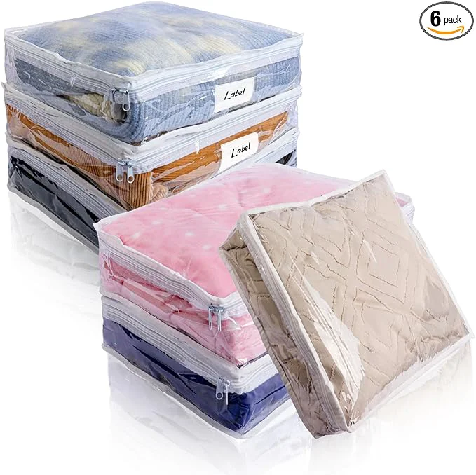 Prestigious Clear Zippered Storage Bags Plastic Sweater Storage Bags Verified