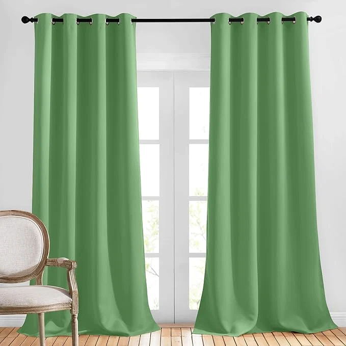 Trendy NICETOWN Room Darkening Window Curtains 90 inch Length Thermal Insulated Practical