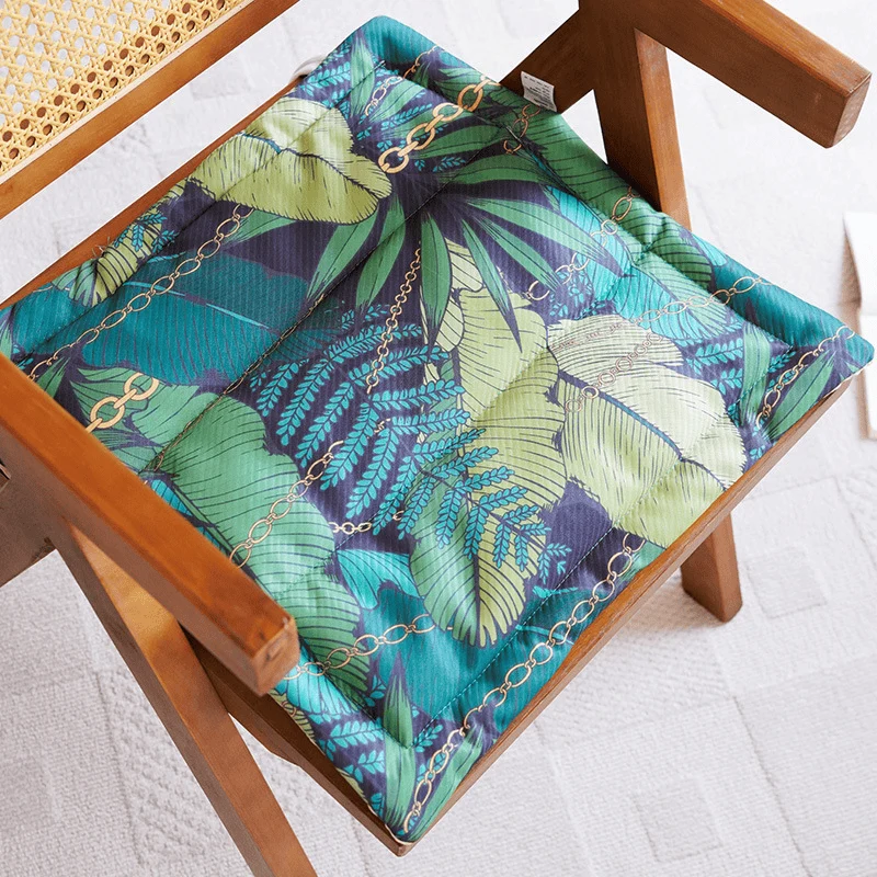 First-Class Ownkoti Tropical Chain Leaf Memory Foam Seat Cushion Relaxed