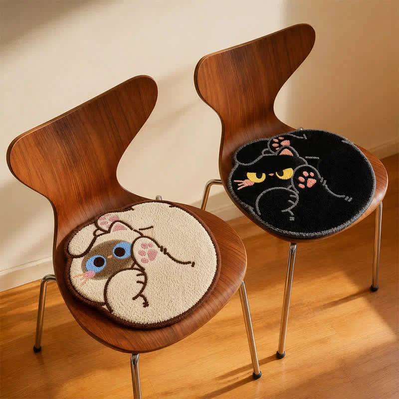 Trusted Ownkoti Curled Cat Faux Cashmere Seat Cushion Convenient