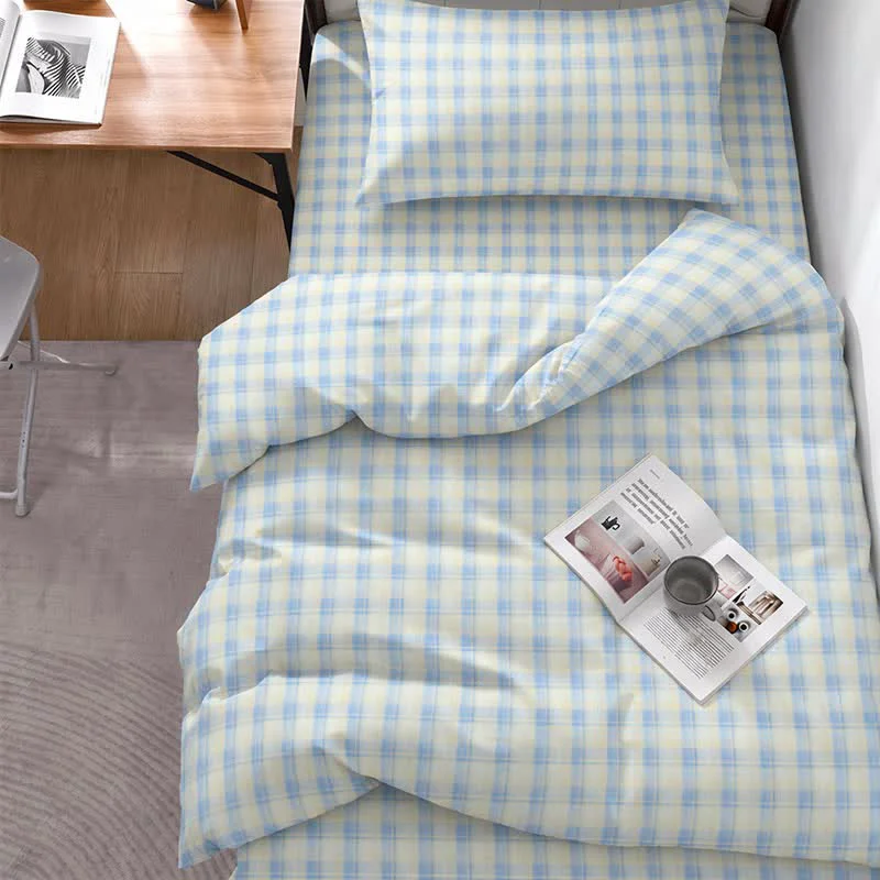 Luxury Ownkoti Pastel Plaid Twin XL Dorm Bedding Set Excellent