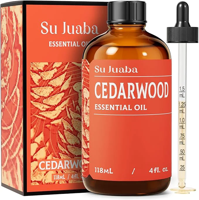 Fashionable SU JUABA Cedarwood Essential Oil 4 Oz Pure Natural Aromatherapy Oil Specialty