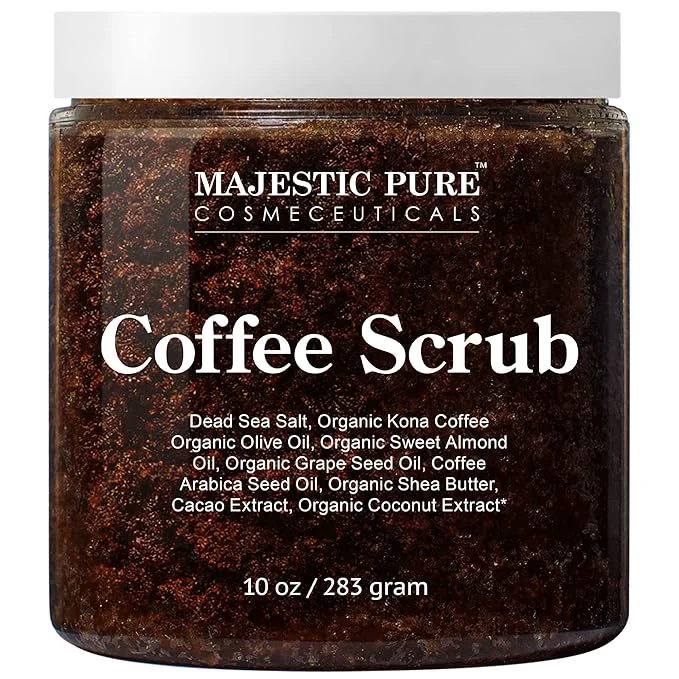 Fine Crafted MAJESTIC PURE Arabica Coffee Scrub Recyclable