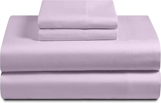 Versatile Feather amp Stitch Softest Cotton Sheets 300 Thread Count Percale Weave Bedding 16 quot Deep Pocket Cooling Sheets Breathable Bed Set Hotel Premium Quality King Lavender Artisan
