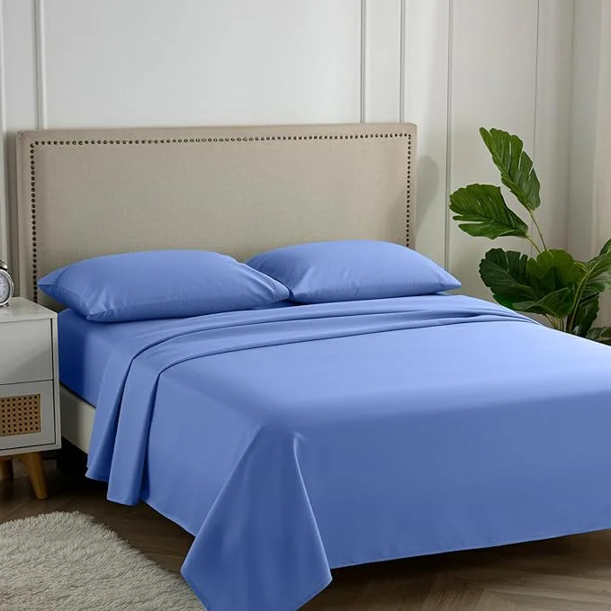 Recyclable Carressa Linen Egyptian Cotton Full Size Sheets – 600 Thread Count Full Size Egyptian Cotton Sheets 4 PC Marine Blue Soft Cooling 16 quot Deep Pocket Sateen Weave Luxury Hotel Bed Sheet Set Responsible