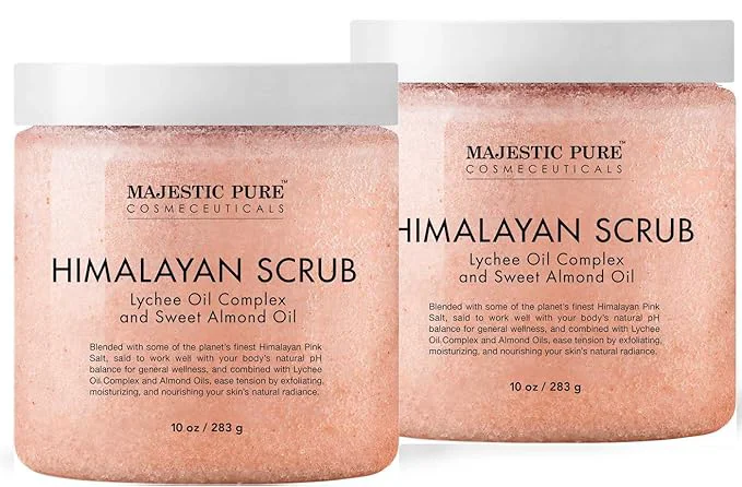 Secure Majestic Pure Himalayan Salt Body Scrub Green