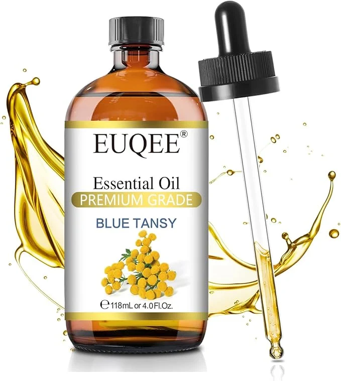 Sophisticated EUQEE Blue Tansy Essential Oil 118mL 4oz Pure Blue Tansy Oil Premium Essential Comfortable