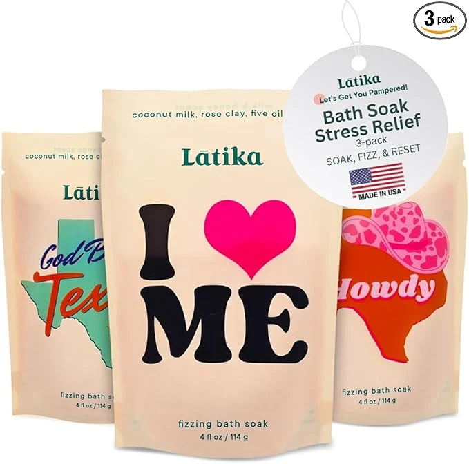 Efficient Latika Bath Soaks Set of 3 Top-Quality