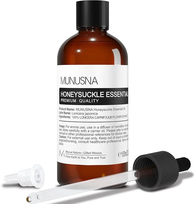 Fine Crafted Honeysuckle Essential Oil 100ML Pure Honeysuckle Oil Aromatherapy Oil Lightweight