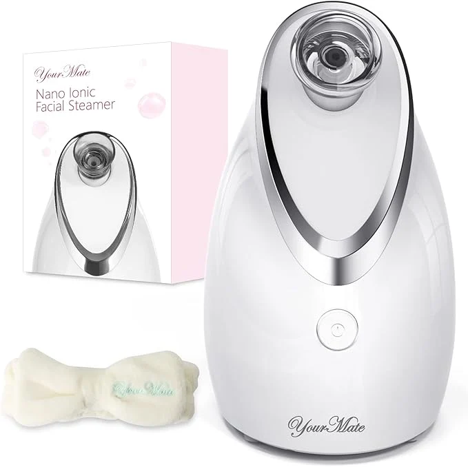 Certified YourMate Facial Steamer Nano Ionic Face Steamer Adjustable Nozzle Stylish