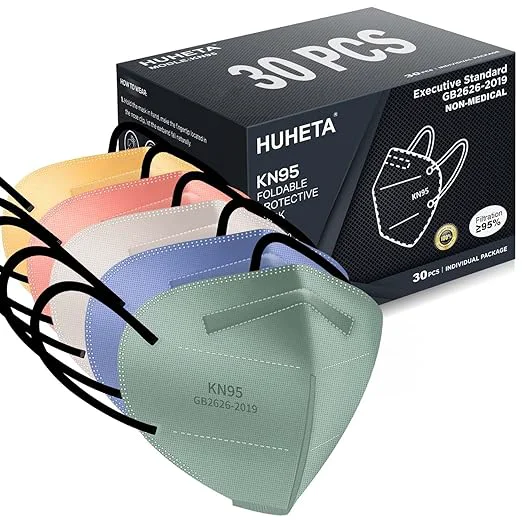 Reliable HUHETA KN95 Face Masks for Adults Packs of 30 KN95 Mask Luxury