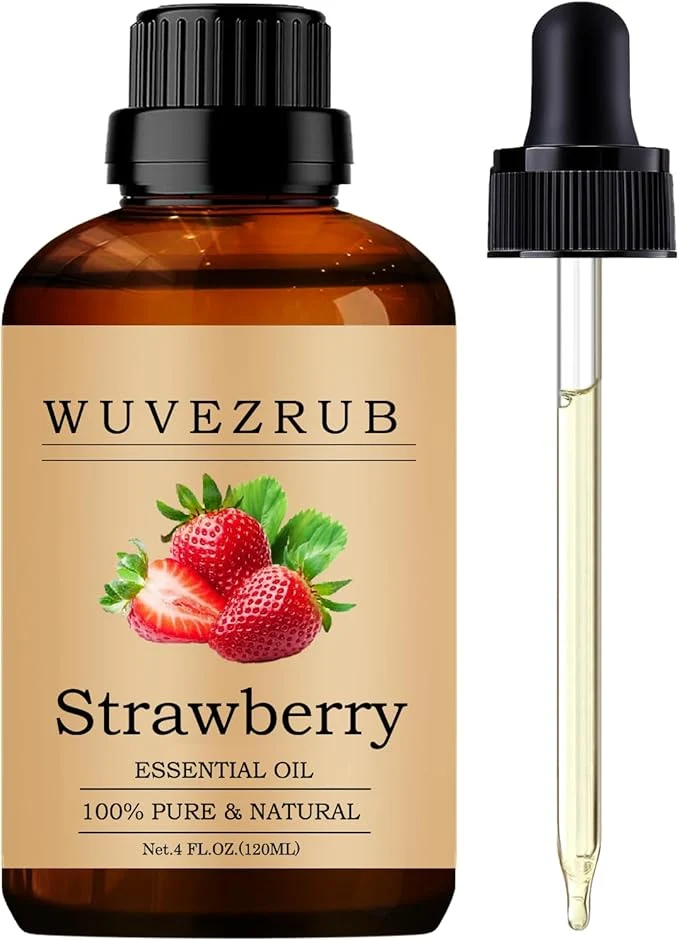Crafted Strawberry Essential Oils 120ML Pure and Natural Essential Oil Minimalist