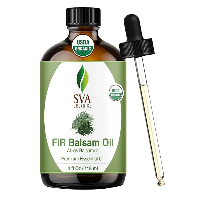 Expertly Made SVA Fir Balsam Essential Oil Organic – 4 Fl Oz – Natural Organic Fir Oil Artisan