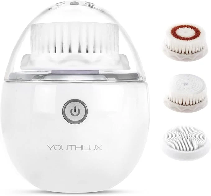 Natural Pure Radiance Vibrating Facial Cleansing Brush Electric Face Scrubber Authentic