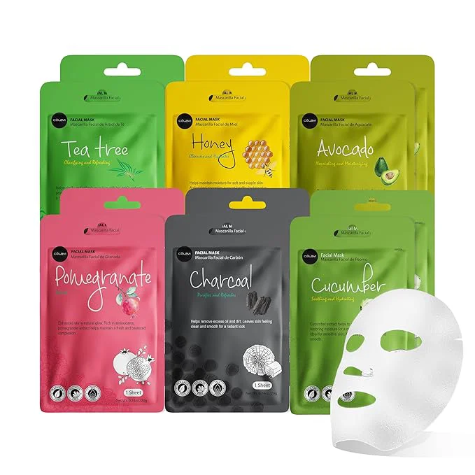 Classic celavi Essence Facial Face Mask Paper Sheet Korea Skin Care Moisturizing 6 packs Next-Generation