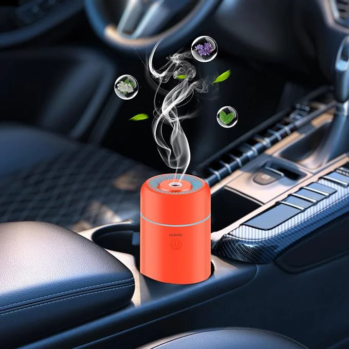 Refined SEEDSEEL 100ML Car Essential Oil Diffuser Mini Air Humidifier Flexible
