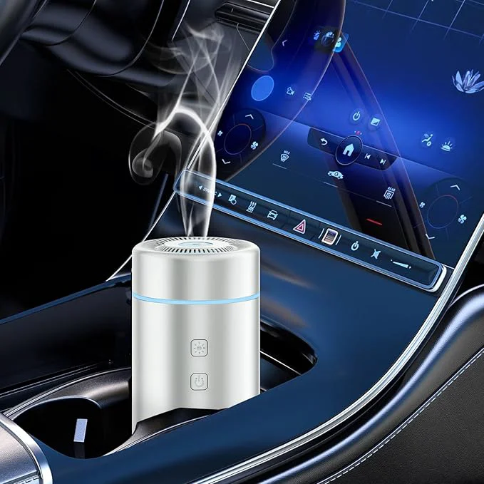 Lightweight SEEDSEEL 100ML Car Essential Oil Diffuser Rechargeable Battery Powered Stylish