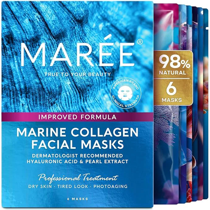 Lightweight MAREE Collagen Facial Mask Breathable