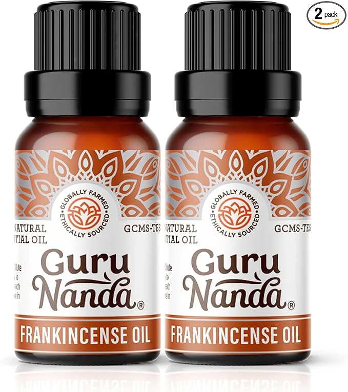 Clean GuruNanda Frankincense Essential Oil Pure Natural and Undiluted Diffuser Enhanced