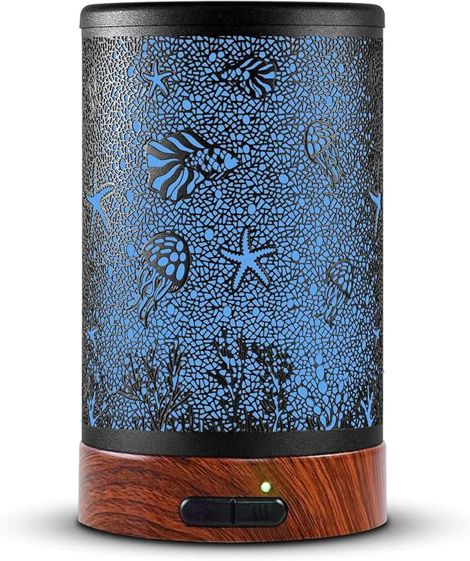 High-End EQUSUPRO Essential Oil Diffuser 150ml Black Metal Aromatherapy Oil Diffuser Lightweight