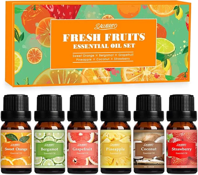 Effective SALUBRITO Fresh Fruit Fragrance Oils Set Essential Oils Advanced