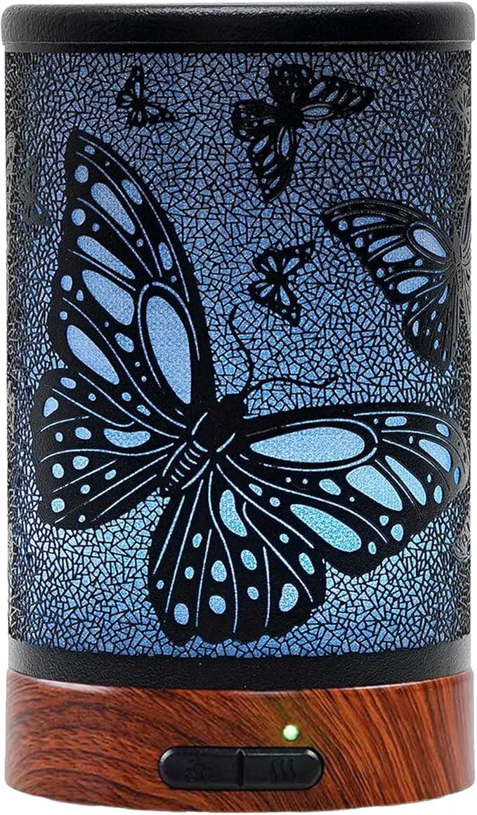 Casual EQUSUPRO Essential Oil Diffuser 150ml Black Metal Aromatherapy Oil Diffuser Authentic